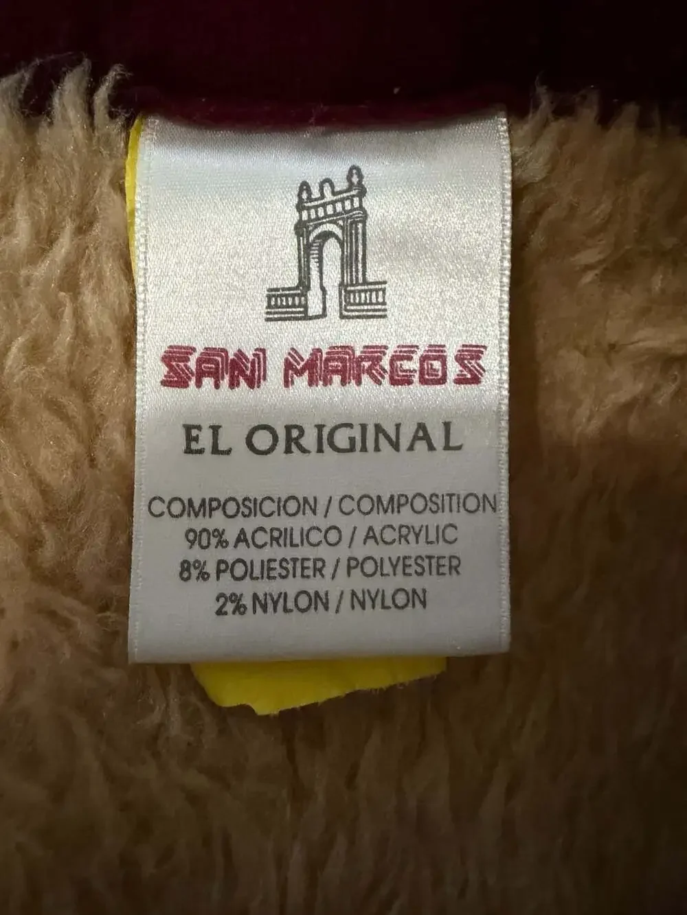 Vintage San Marcos El Original Bald Eagle Mountain Reversible Plush Blanket